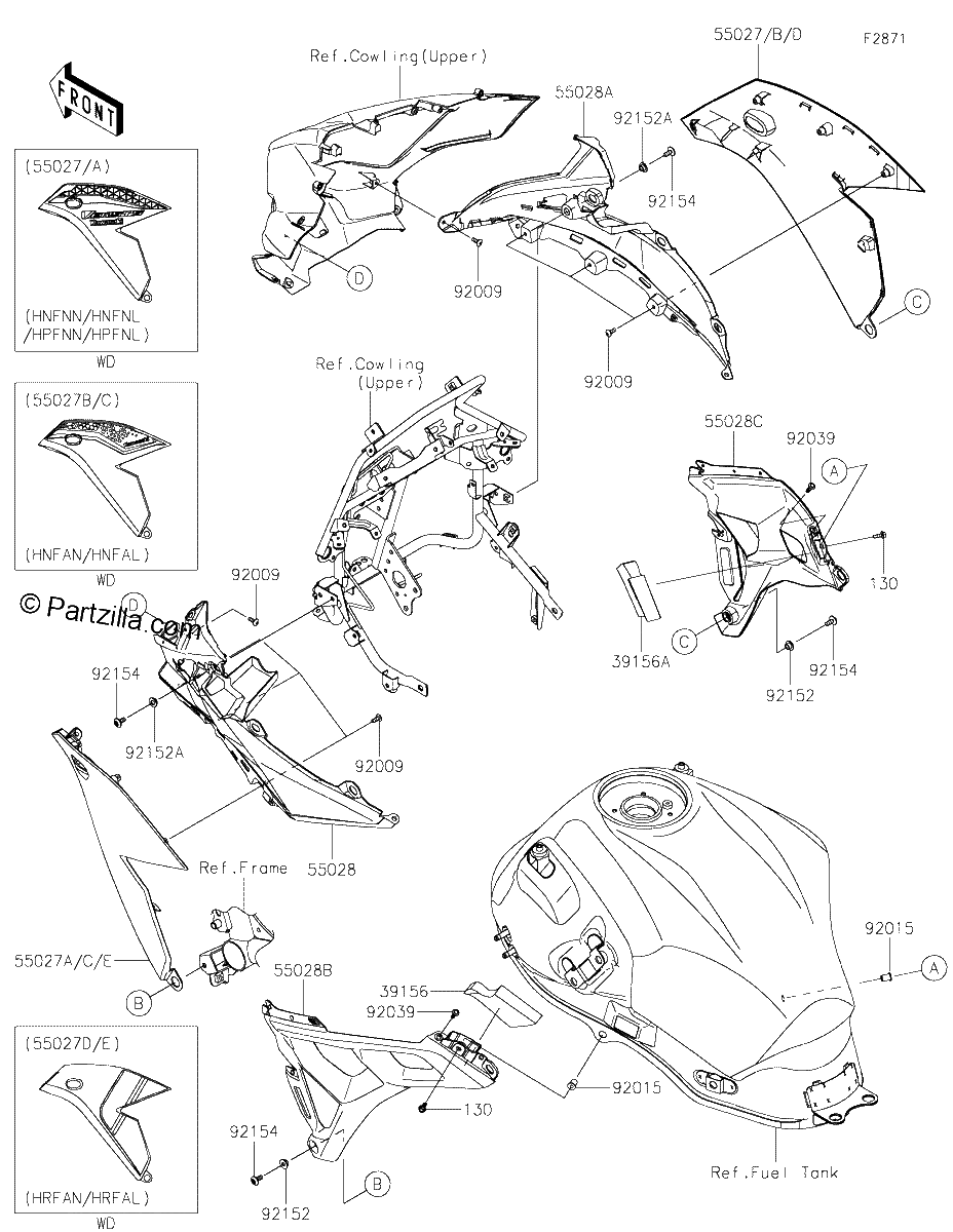 Diagrama de COWLING CENTER