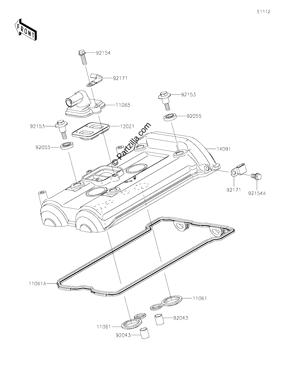 Diagrama de CYLINDER HEAD COVER