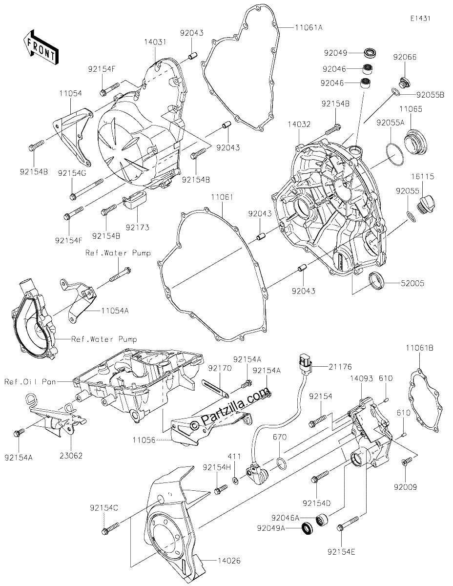 Diagrama de ENGINE COVER S