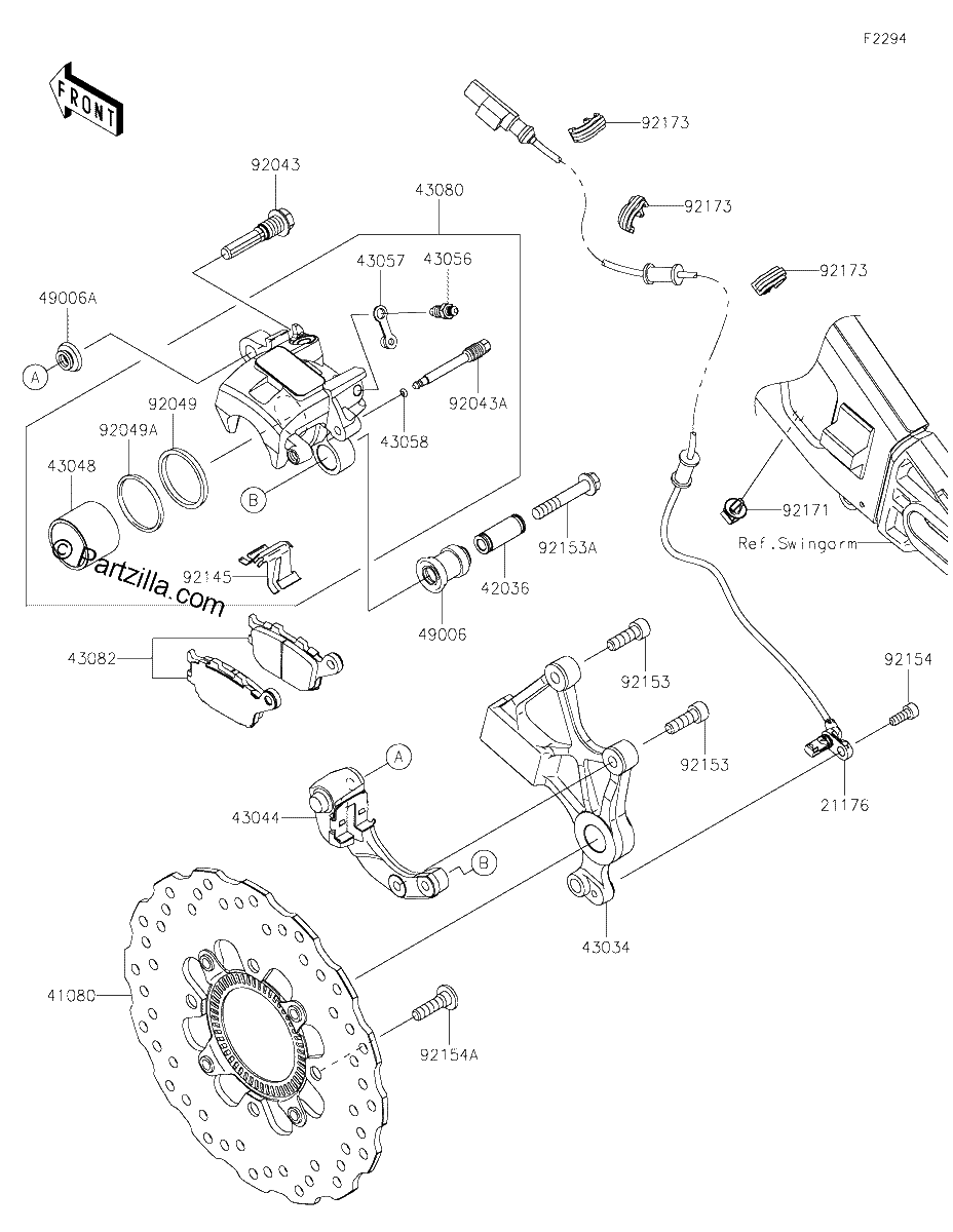 Diagrama de REAR BRAKE