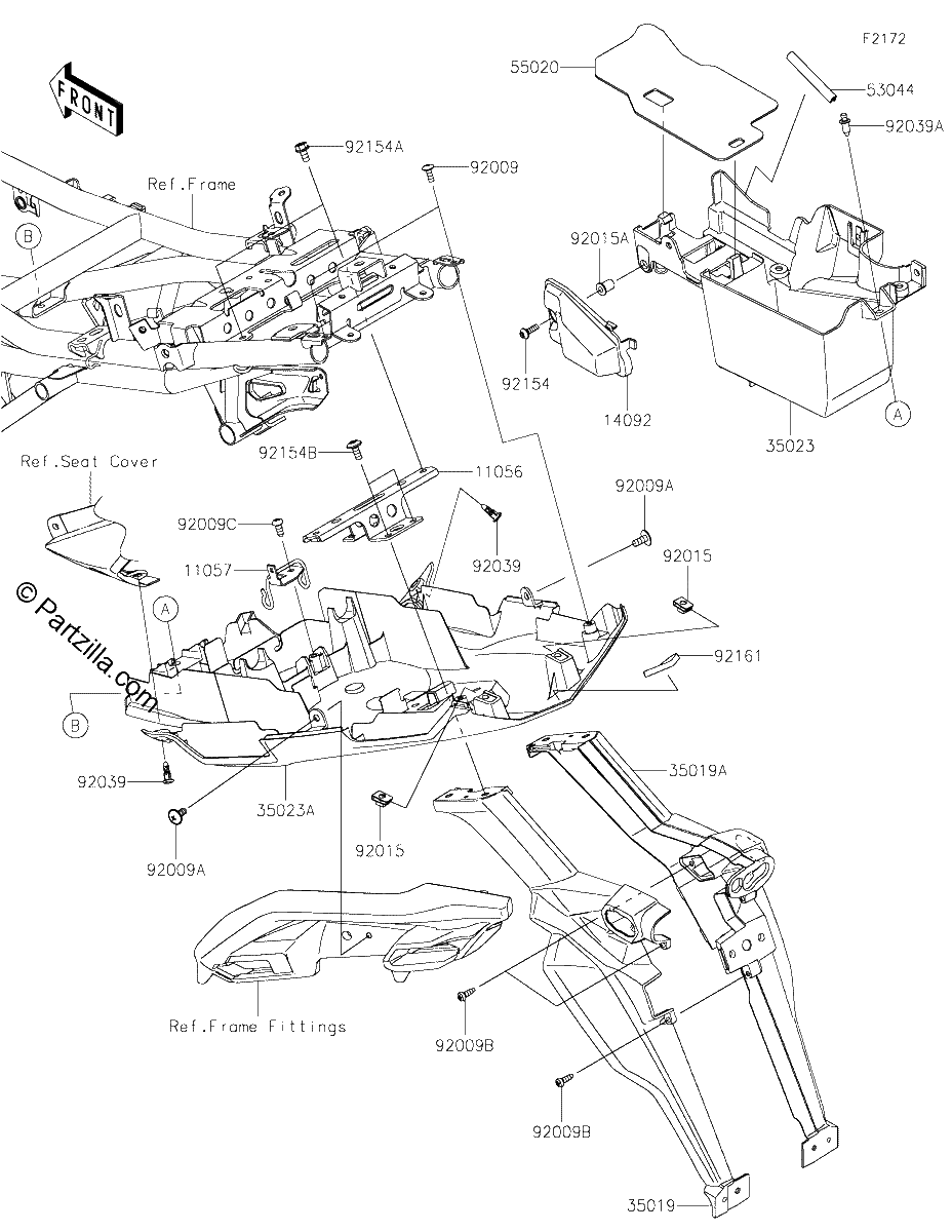 Diagrama de REAR FENDER S