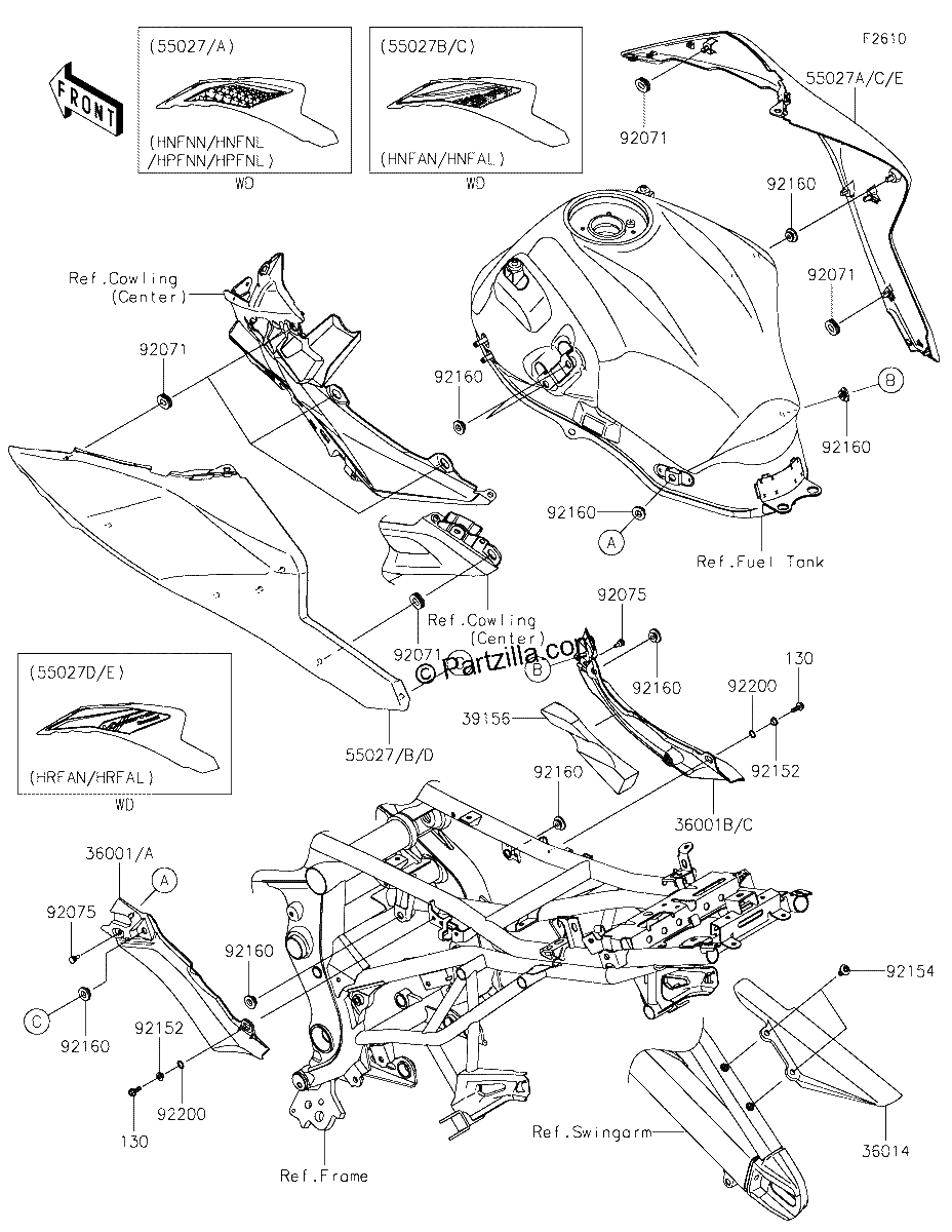 Diagrama de SIDE COVERS CHAIN COVER