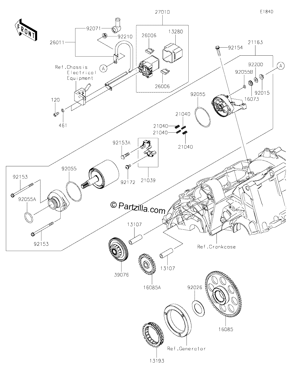 Diagrama de STARTER MOTOR