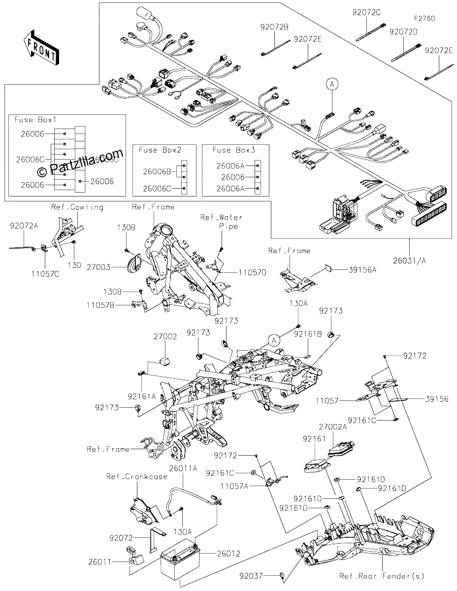 Diagrama de CHASSIS ELECTRICAL EQUIPMENT