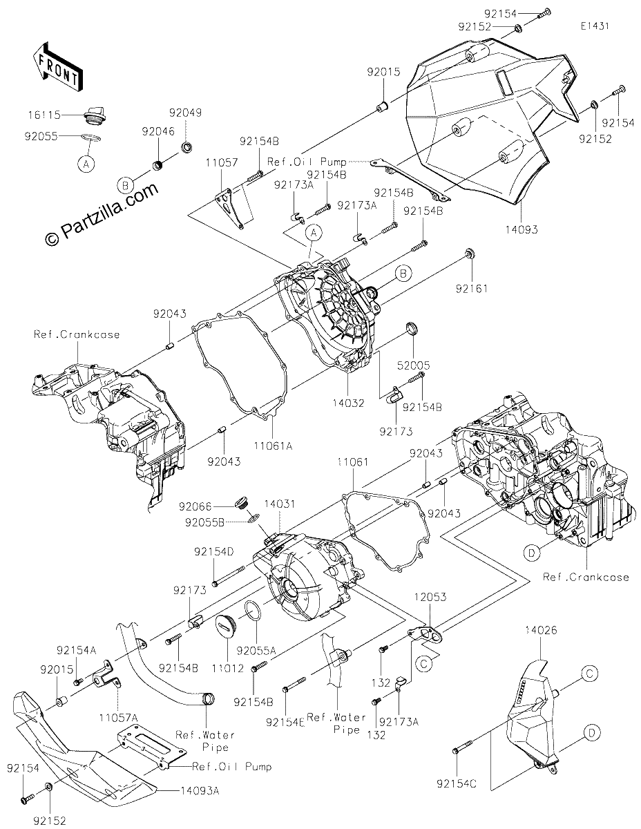 Diagrama de ENGINE COVER S
