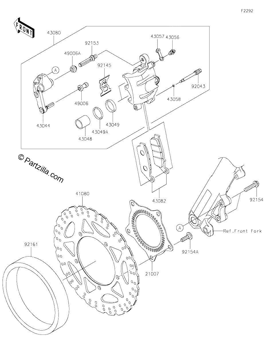 Diagrama de FRONT BRAKE