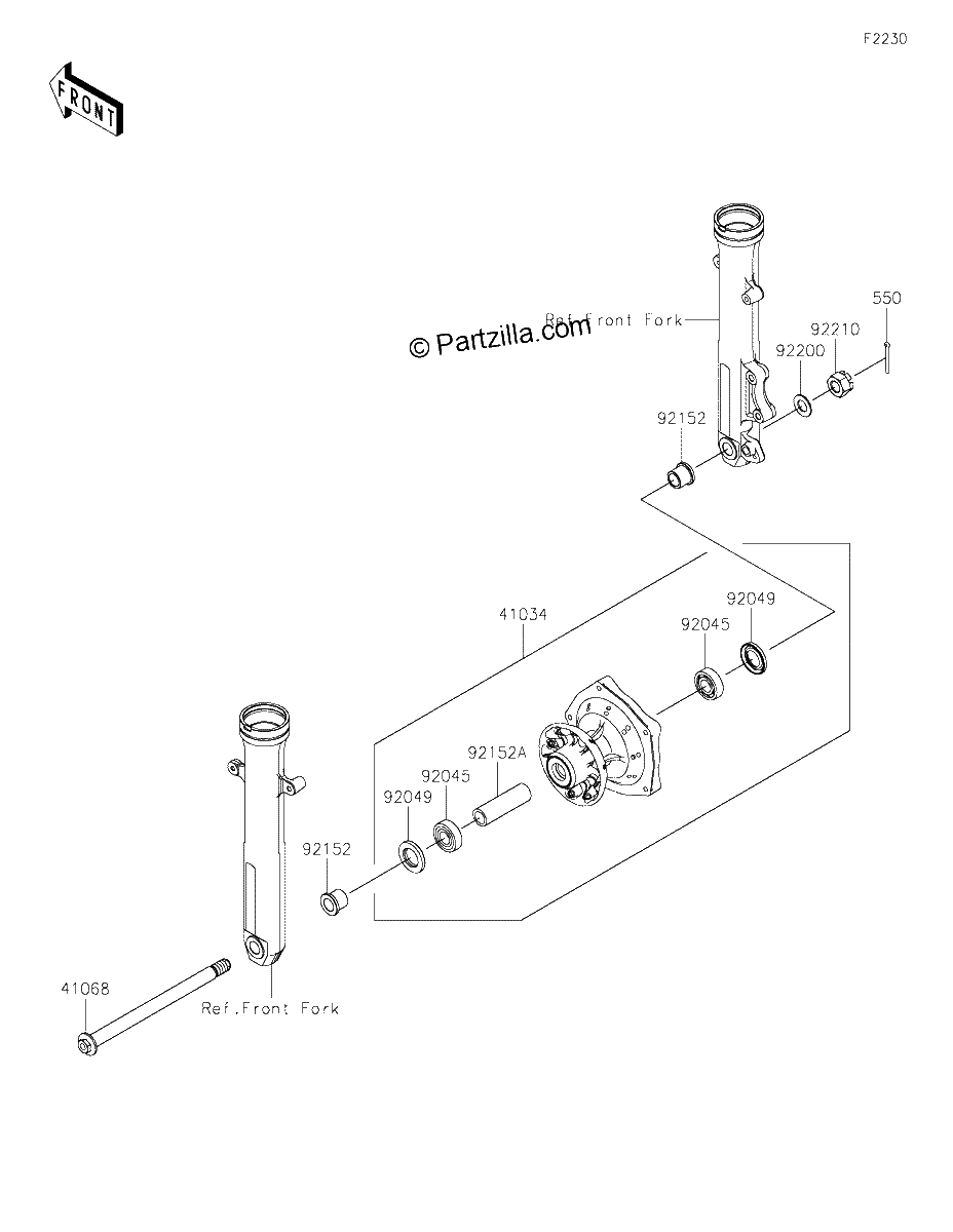 Diagrama de FRONT HUB