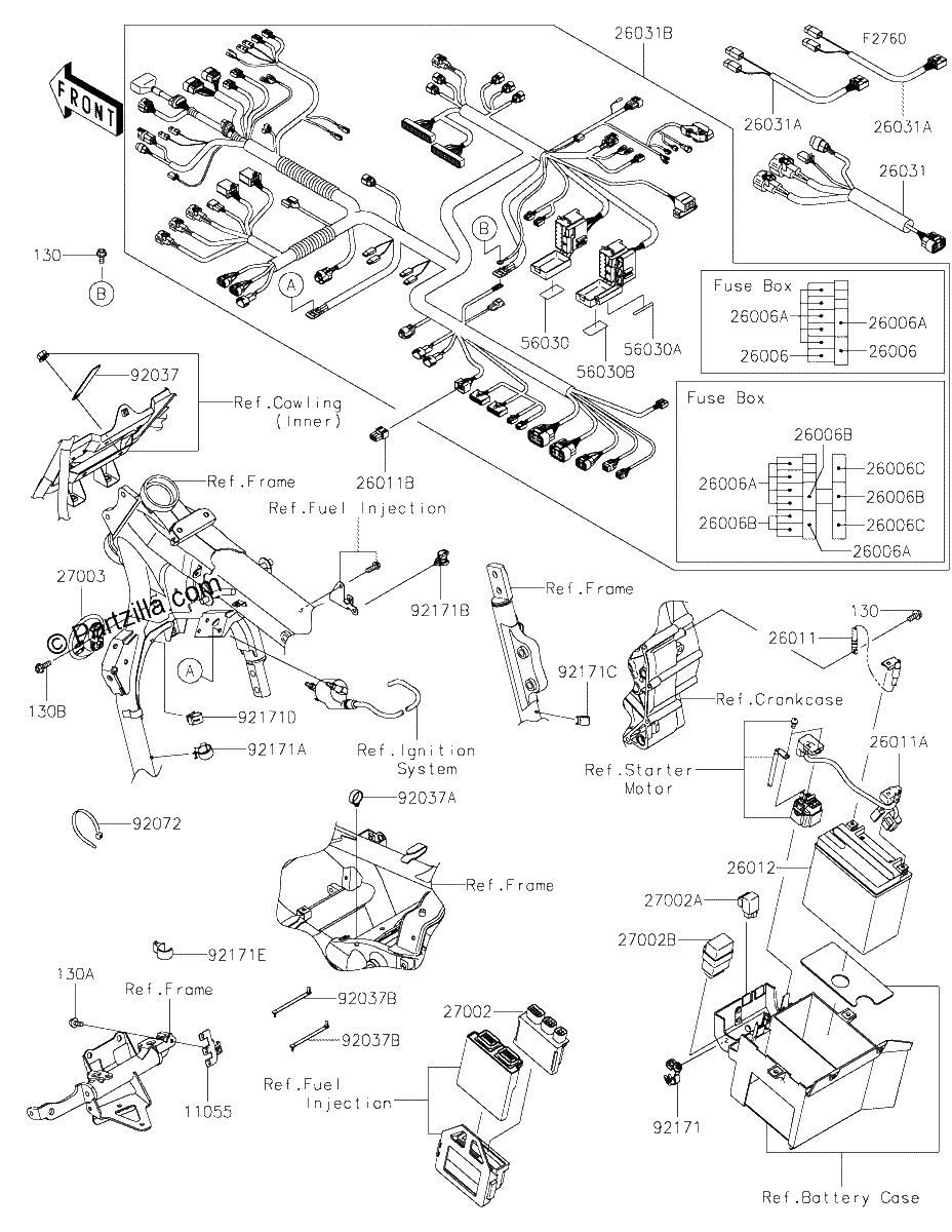 Diagrama de CHASSIS ELECTRICAL EQUIPMENT
