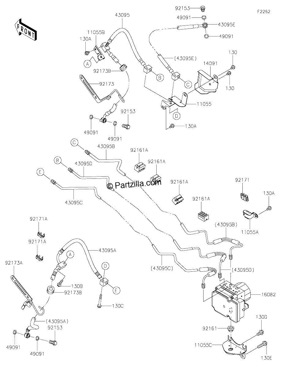 Diagrama de BRAKE PIPING