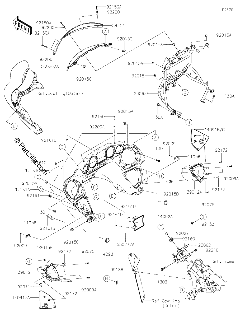 Diagrama de COWLING INNER