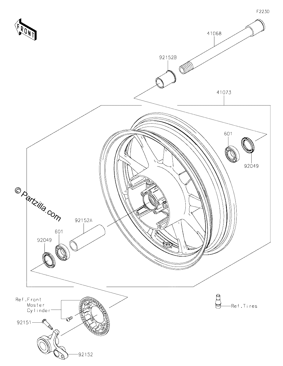 Diagrama de FRONT WHEEL