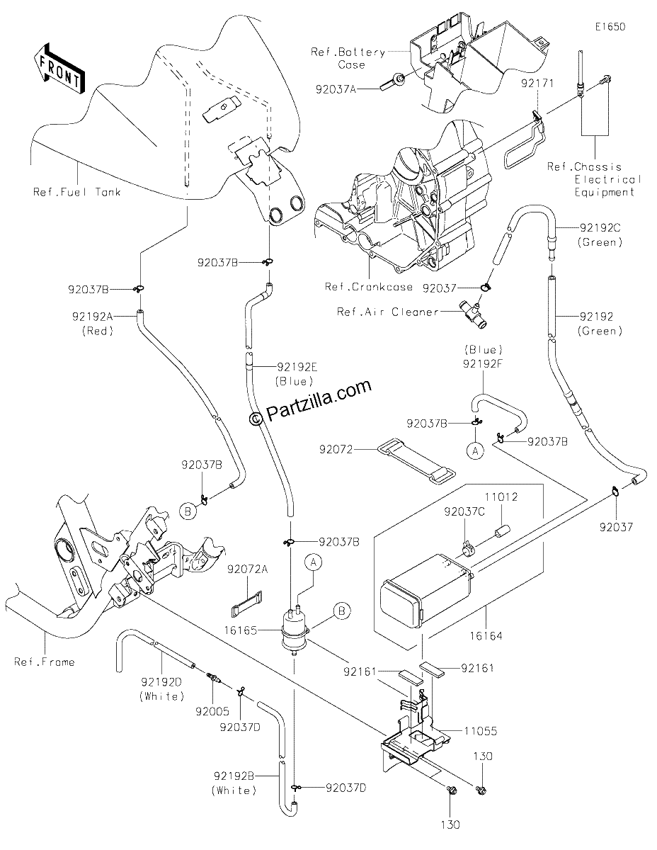 Diagrama de FUEL EVAPORATIVE SYSTEM CA