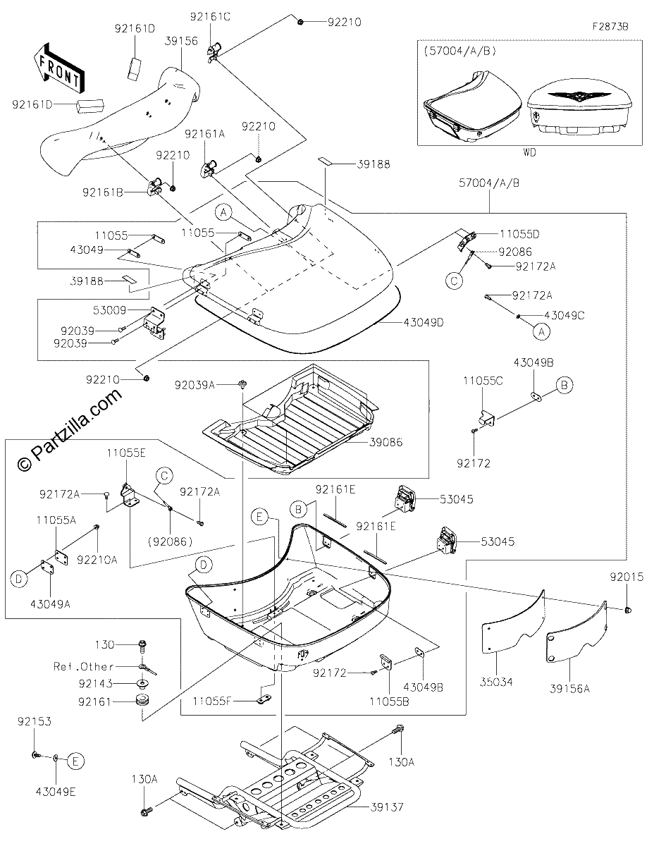 Diagrama de SADDLEBAGS TRUNK