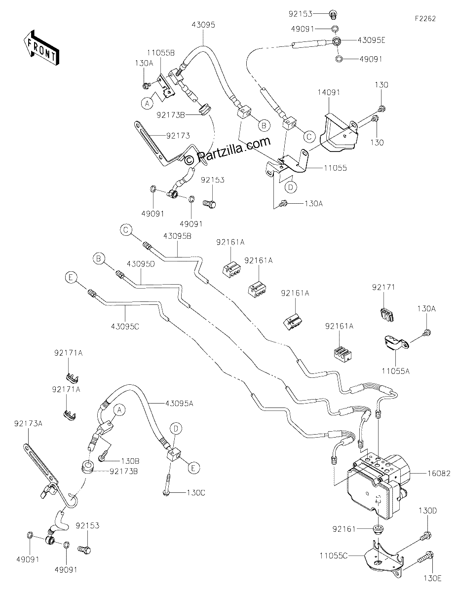 Diagrama de BRAKE PIPING