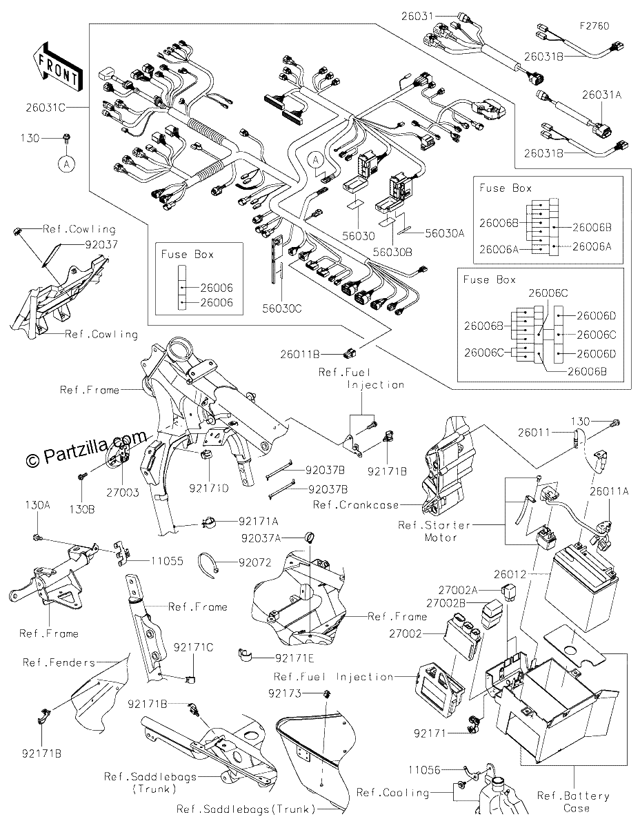 Diagrama de CHASSIS ELECTRICAL EQUIPMENT