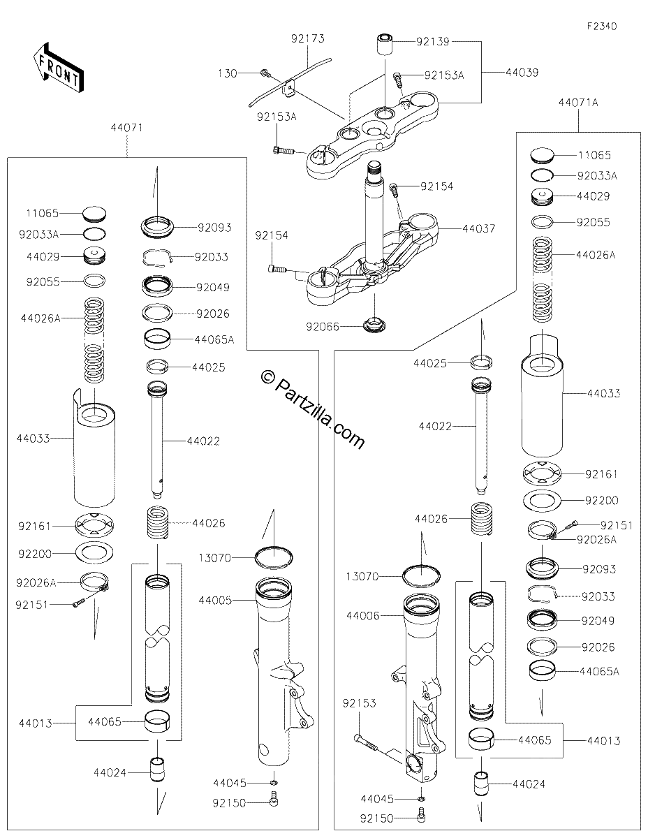 Diagrama de FRONT FORK