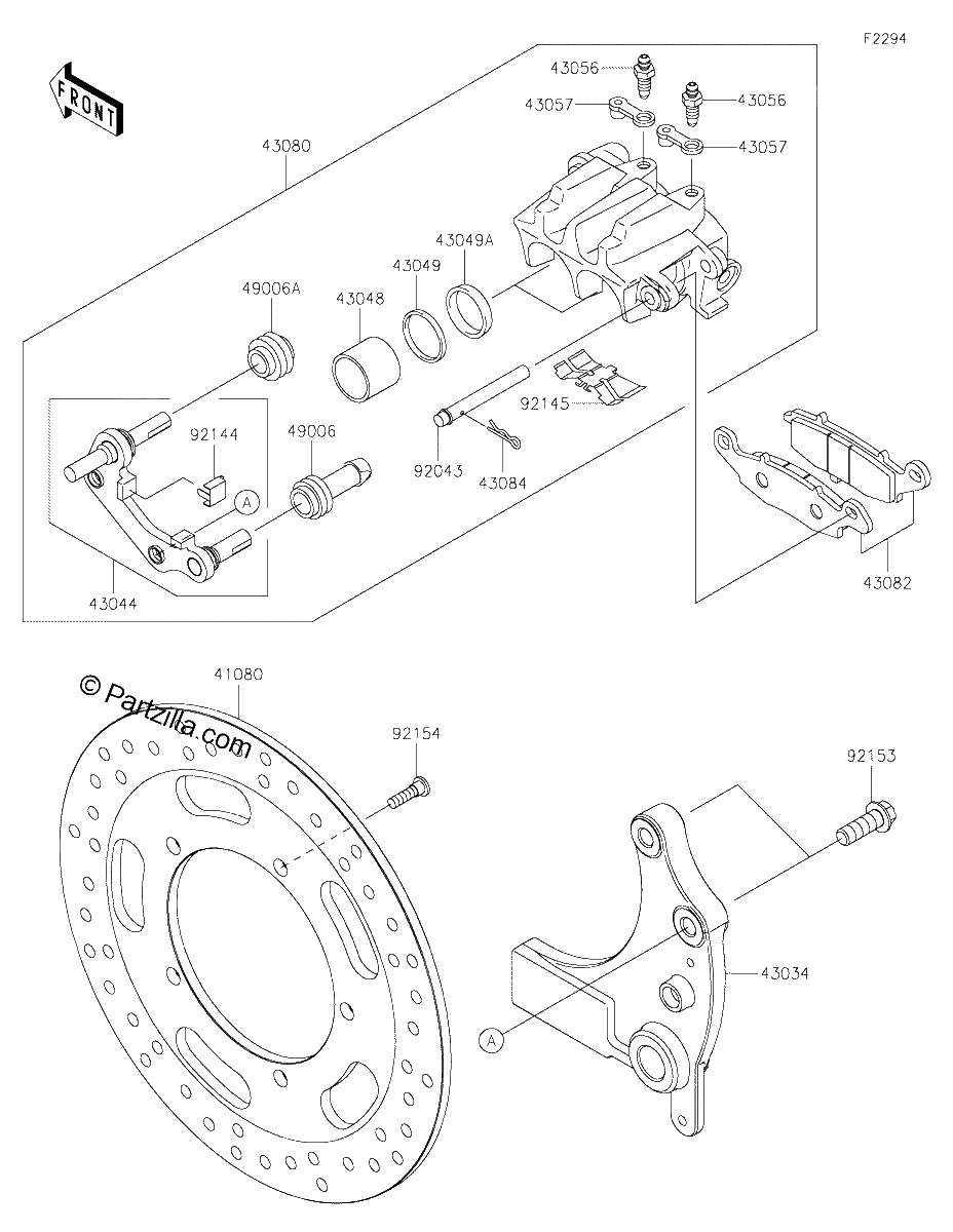 Diagrama de REAR BRAKE