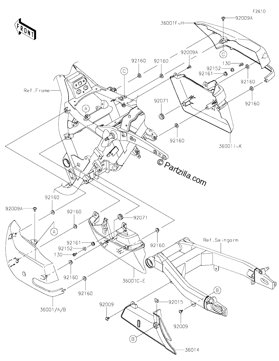 Diagrama de SIDE COVERS CHAIN COVER