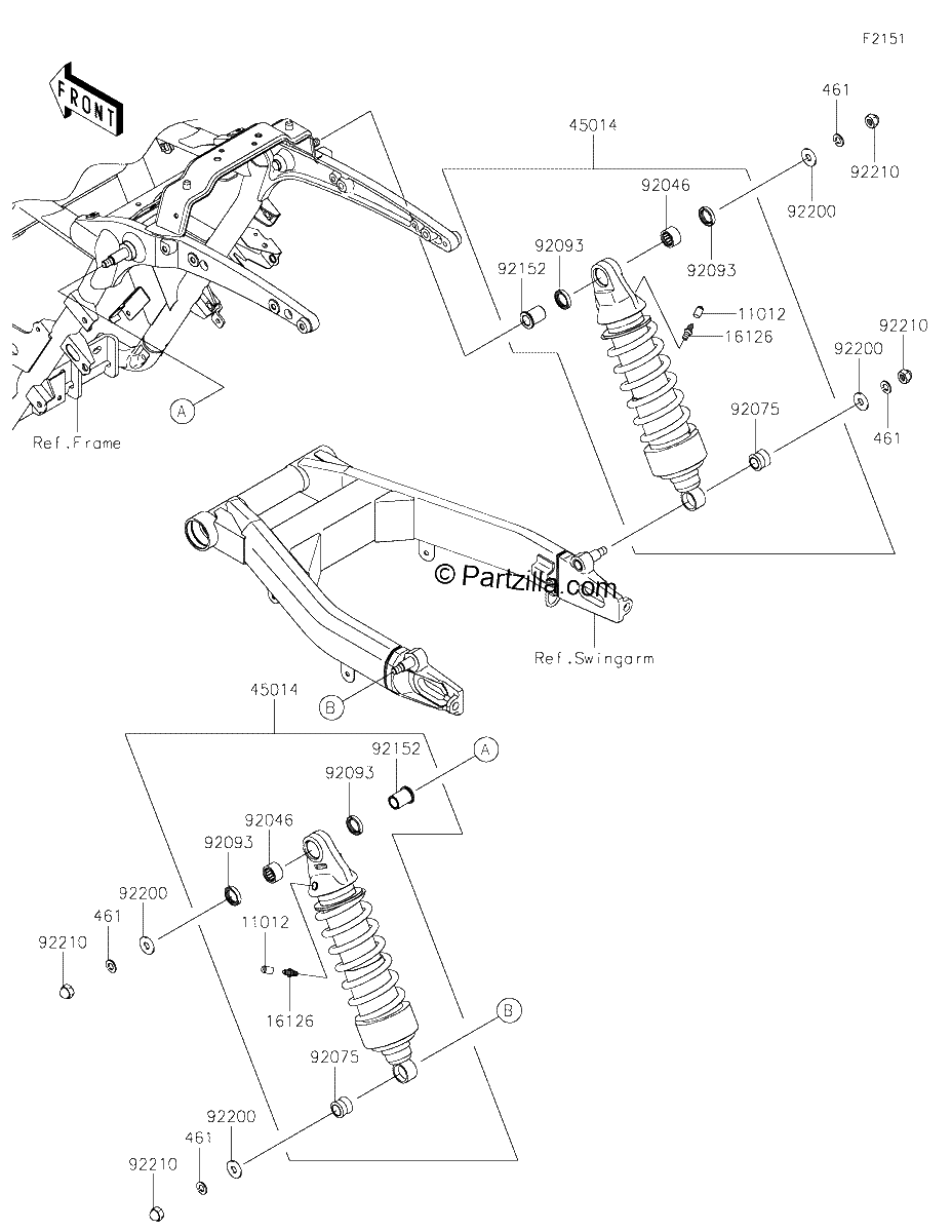 Diagrama de SUSPENSION SHOCK ABSORBER