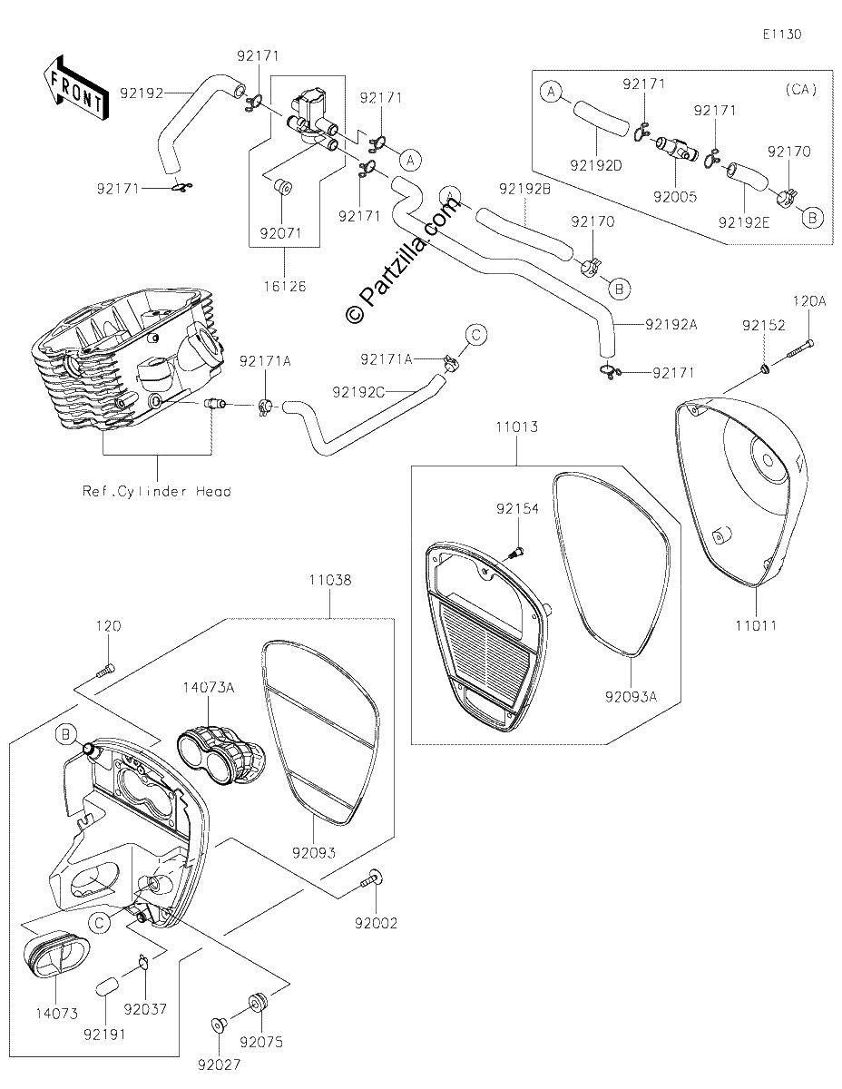 Diagrama de AIR CLEANER