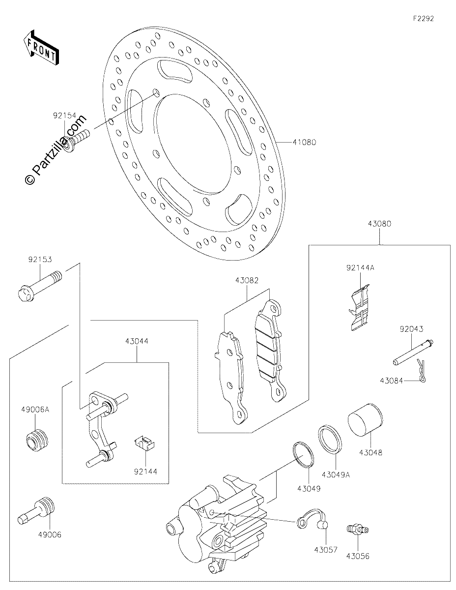 Diagrama de FRONT BRAKE