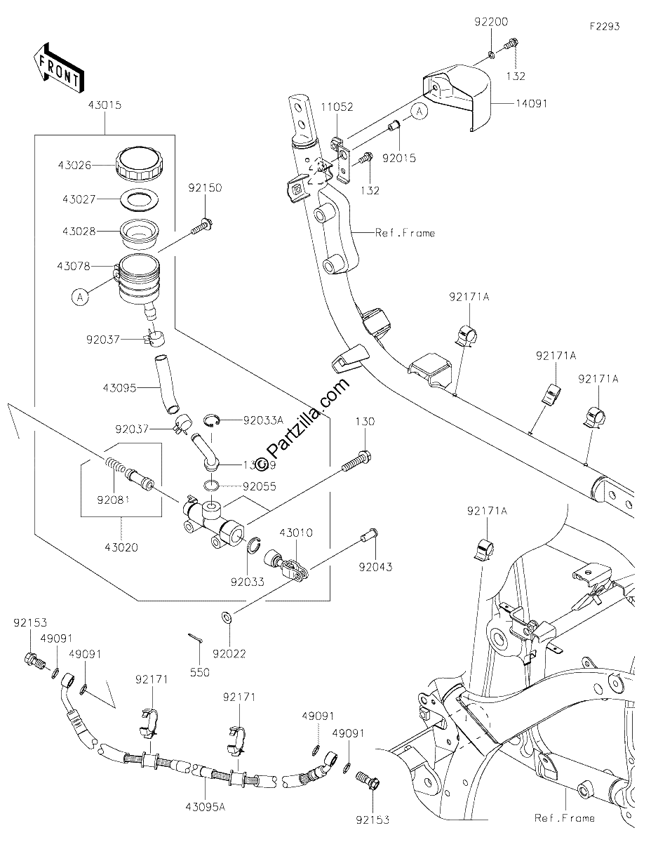 Diagrama de REAR MASTER CYLINDER