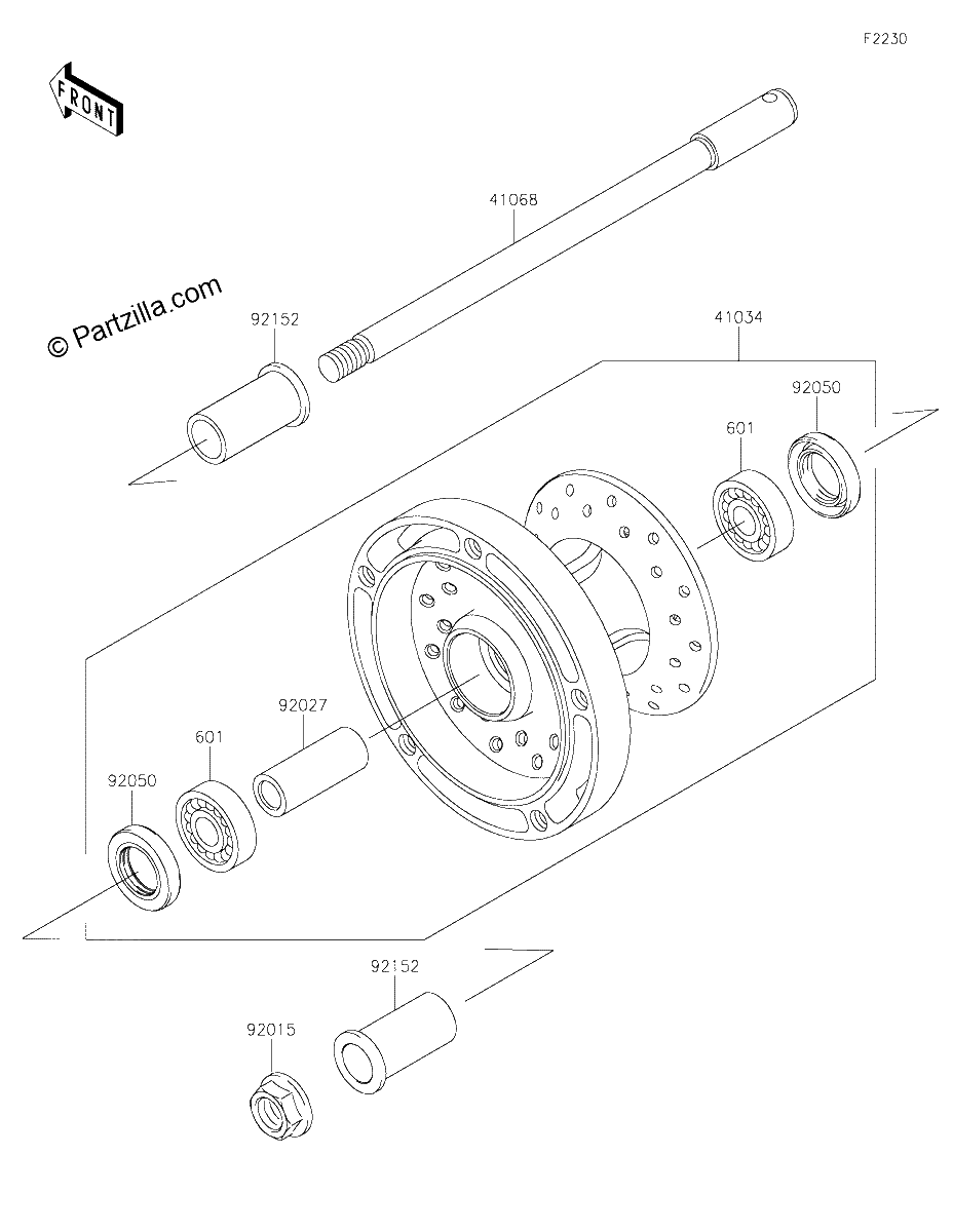Diagrama de FRONT WHEEL