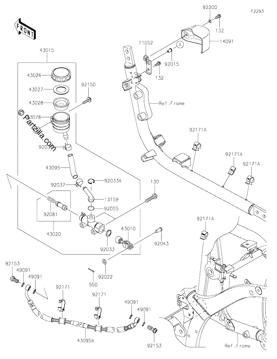 Diagrama de REAR MASTER CYLINDER