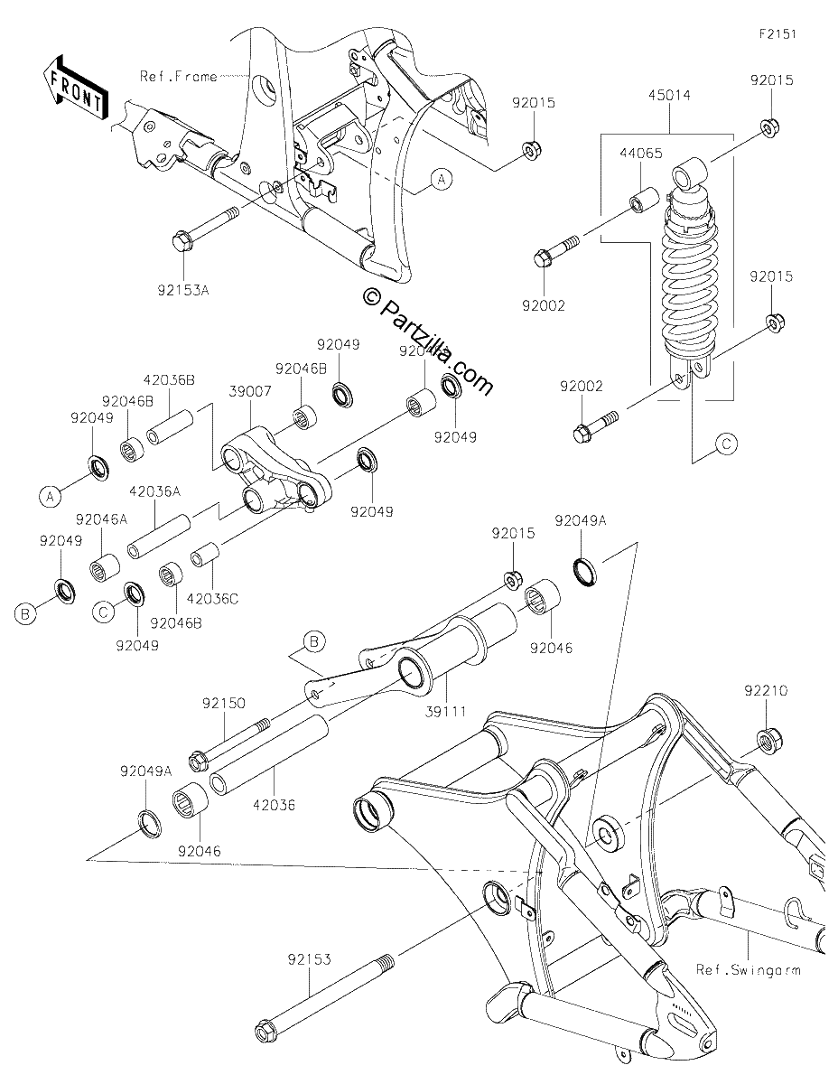 Diagrama de SUSPENSION SHOCK ABSORBER