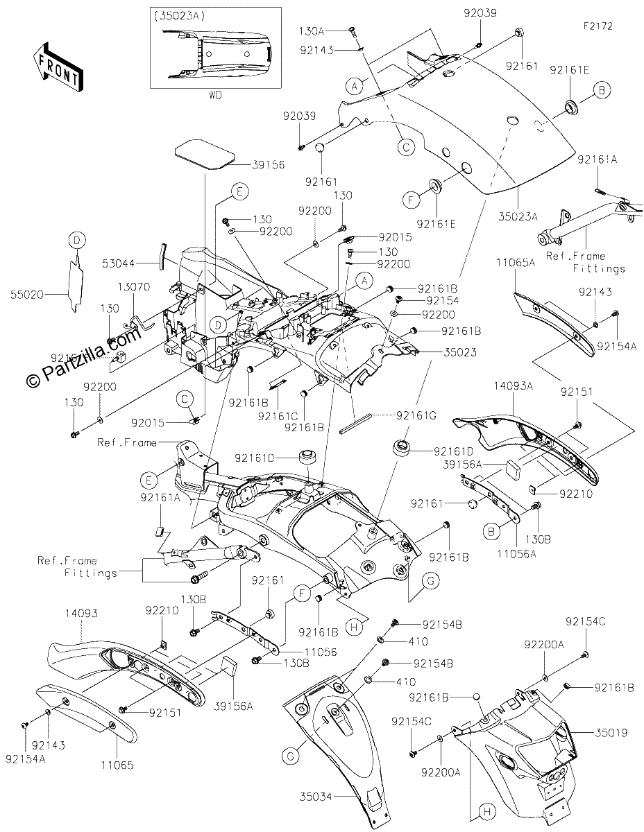 Diagrama de REAR FENDER S