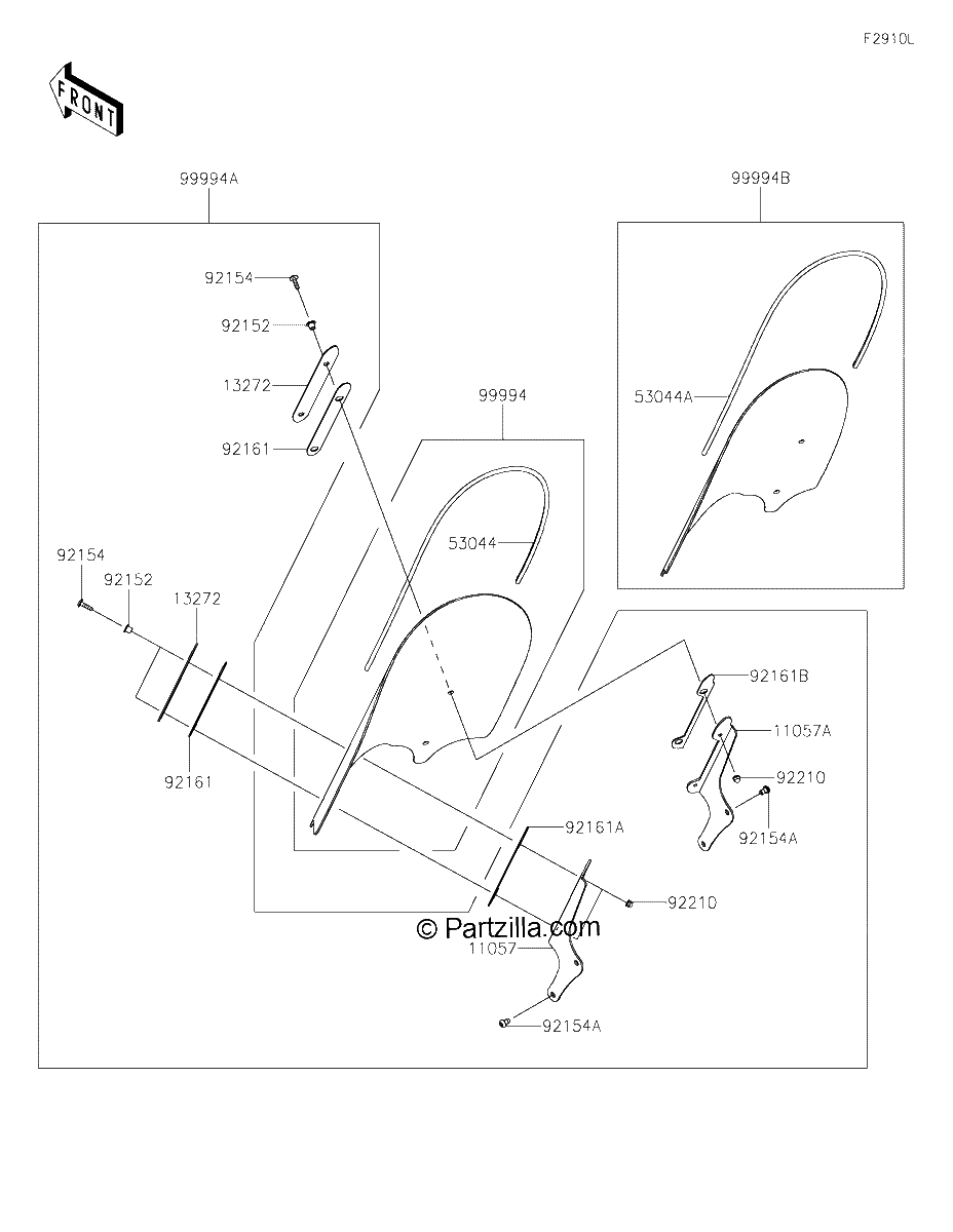 Diagrama de ACCESSORY WINDSHIELD