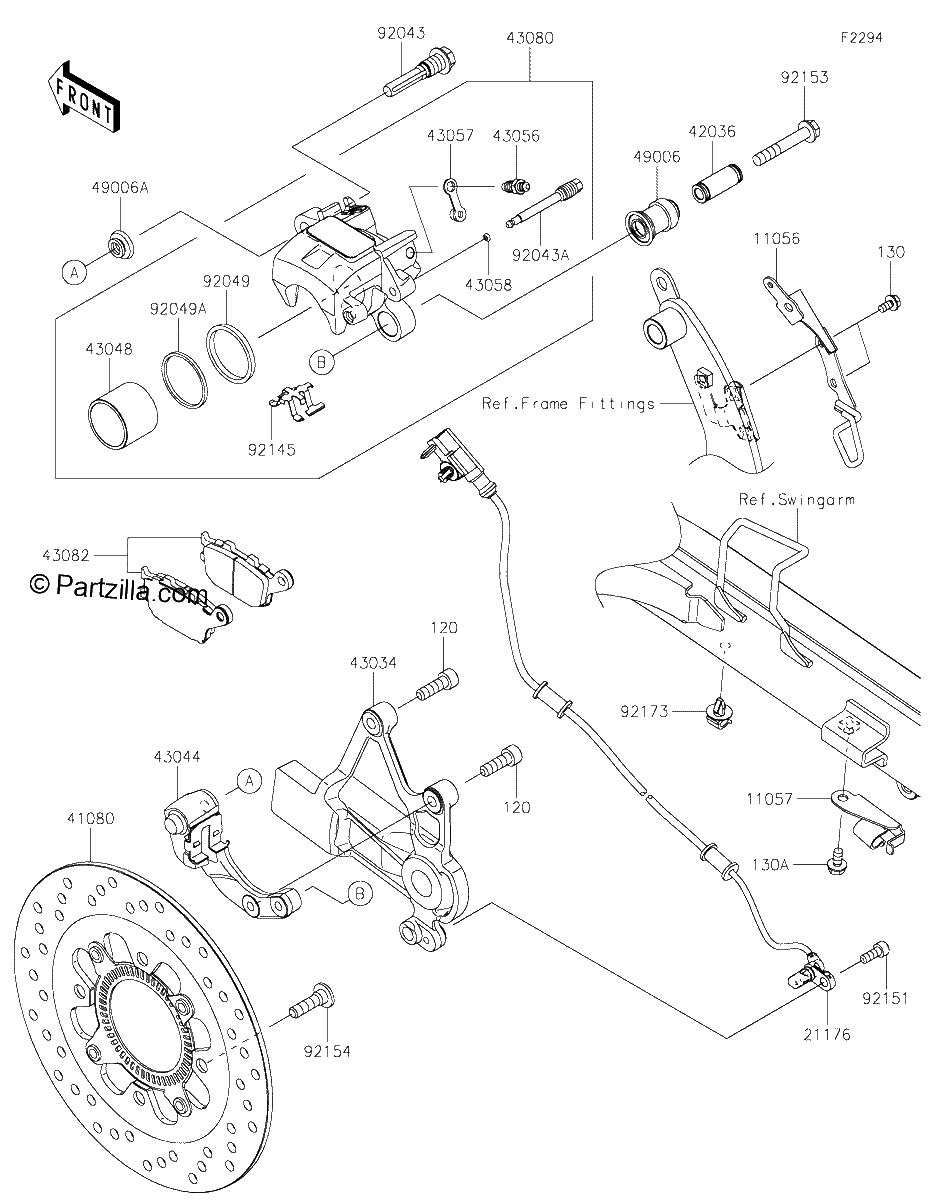 Diagrama de REAR BRAKE