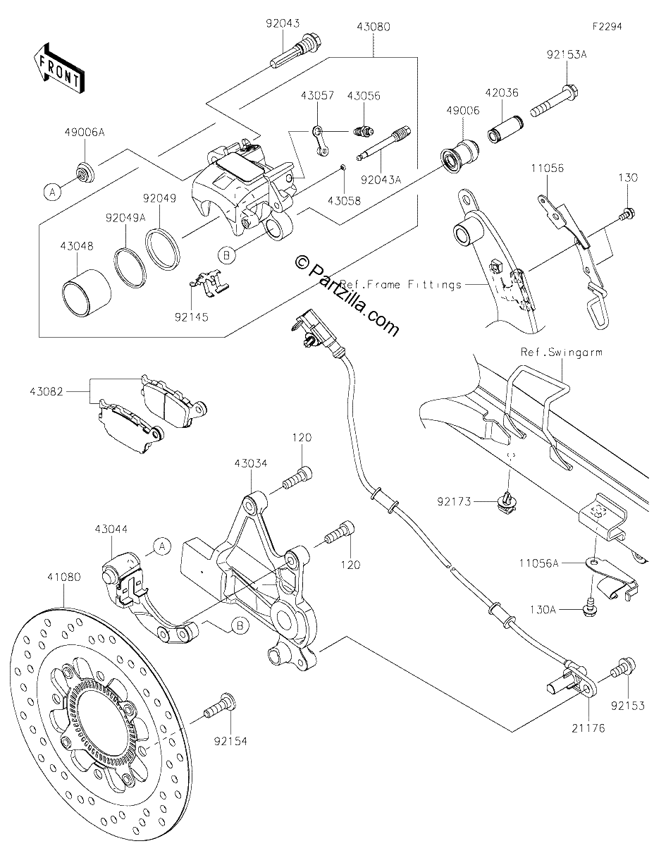 Diagrama de REAR BRAKE