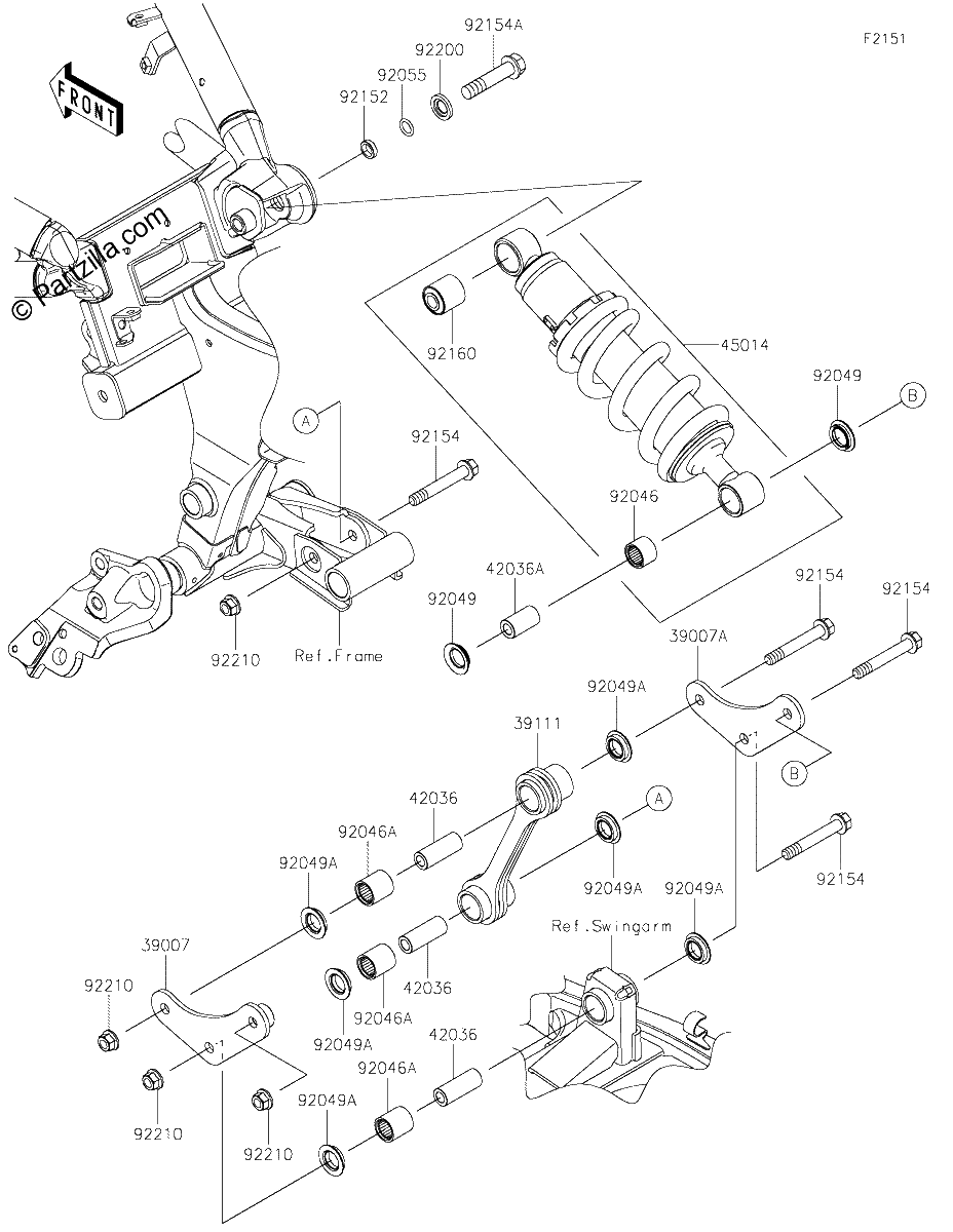Diagrama de SUSPENSION SHOCK ABSORBER