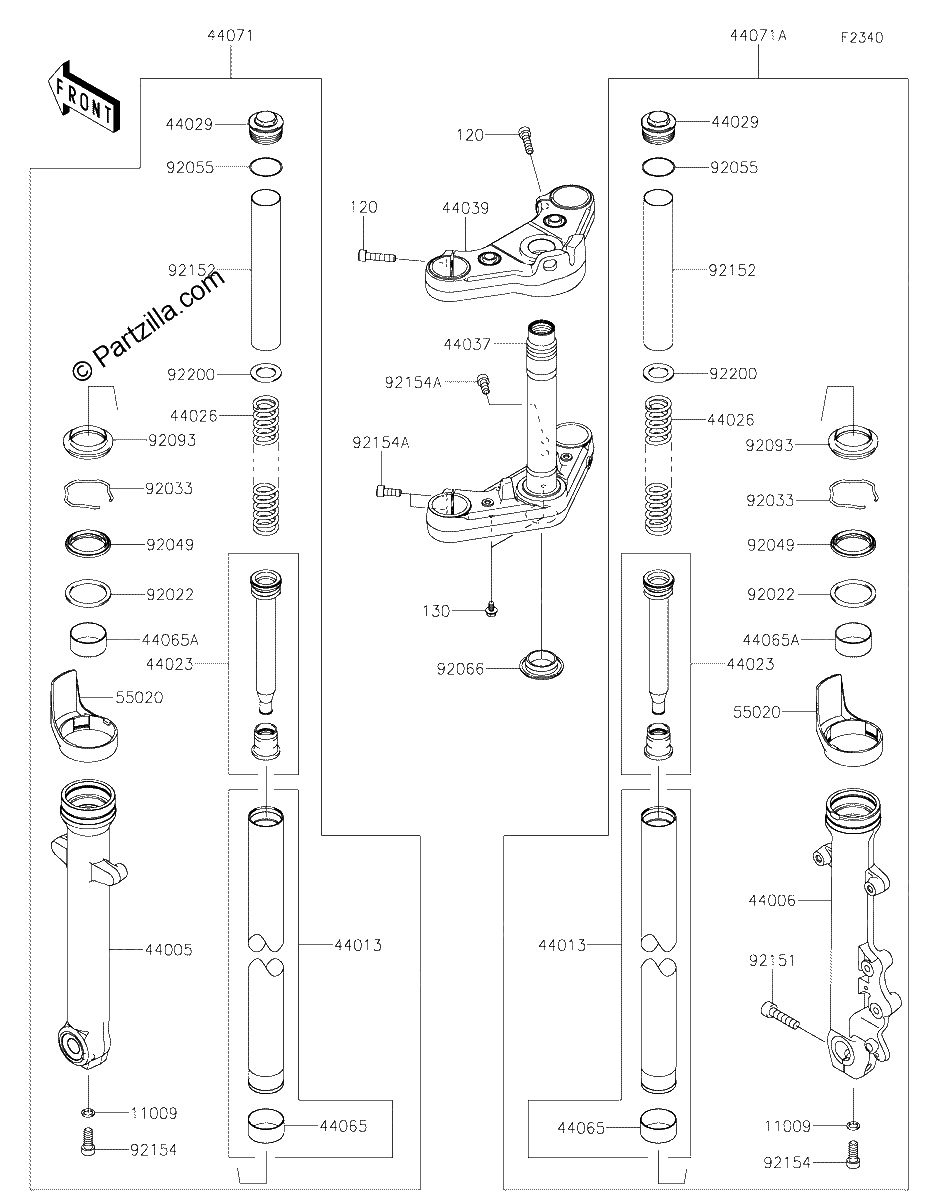 Diagrama de FRONT FORK
