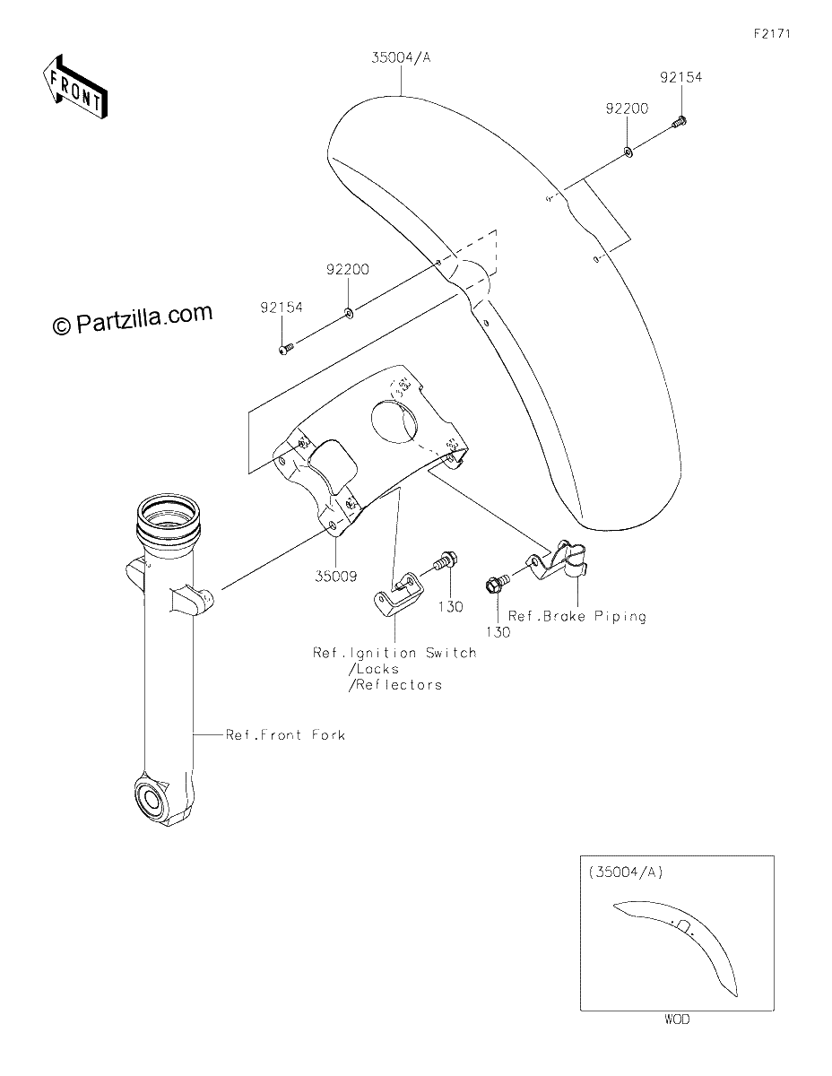 Diagrama de FRONT FENDER S