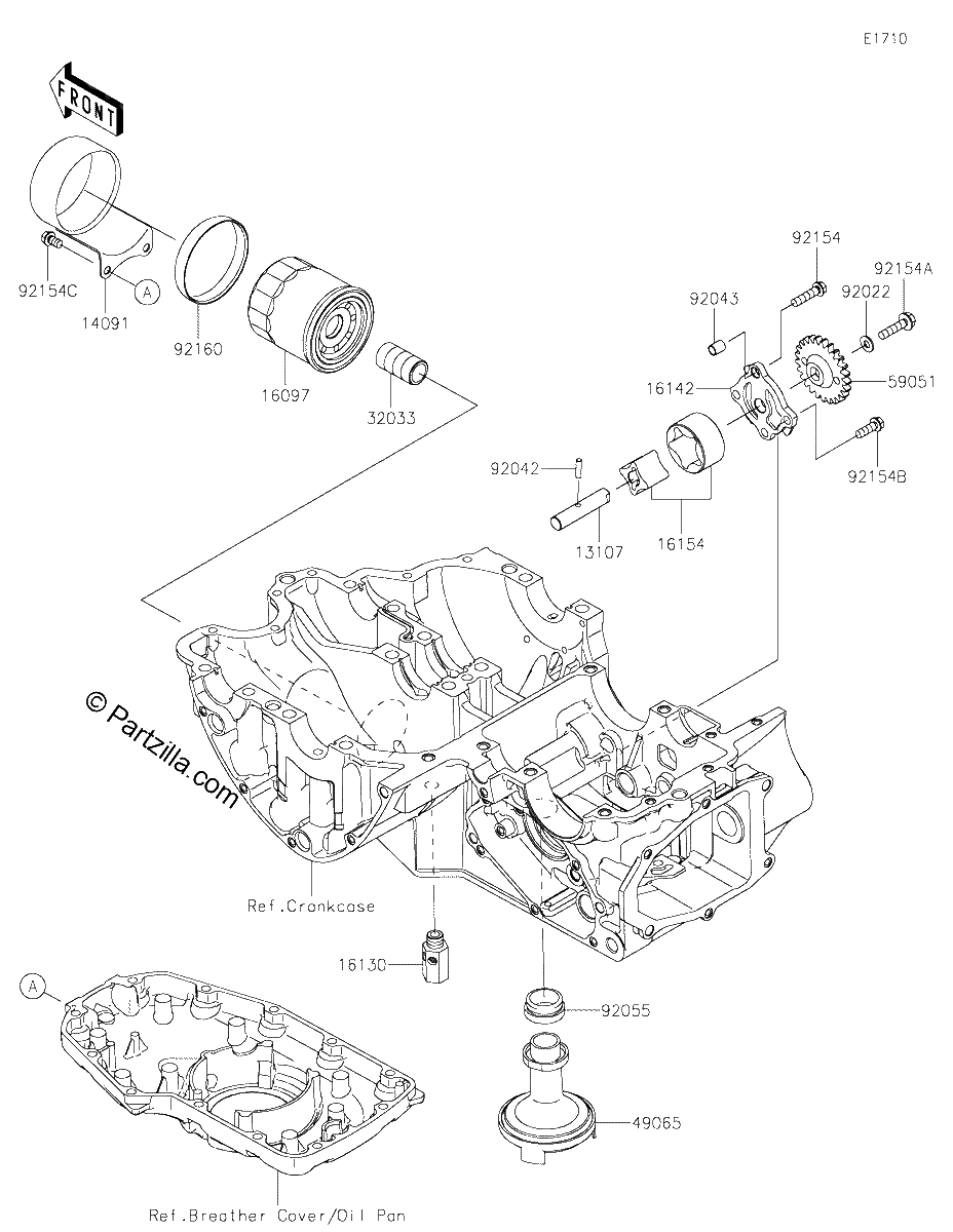 Diagrama de OIL PUMP OIL FILTER