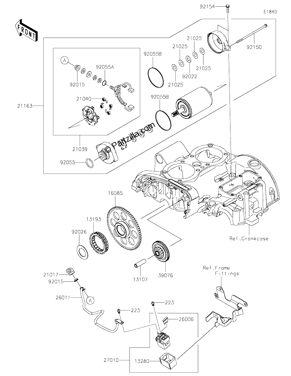 Diagrama de STARTER MOTOR