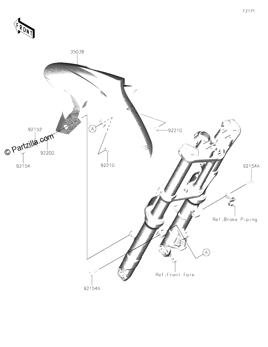 Diagrama de FRONT FENDER S