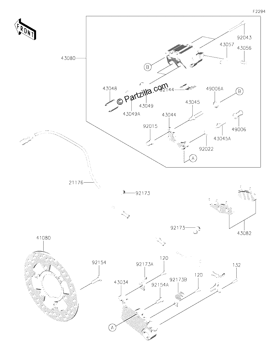 Diagrama de REAR BRAKE