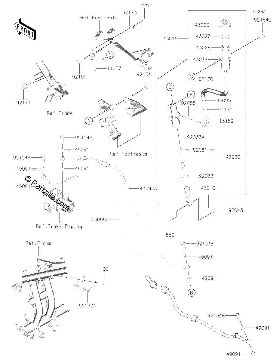 Diagrama de REAR MASTER CYLINDER