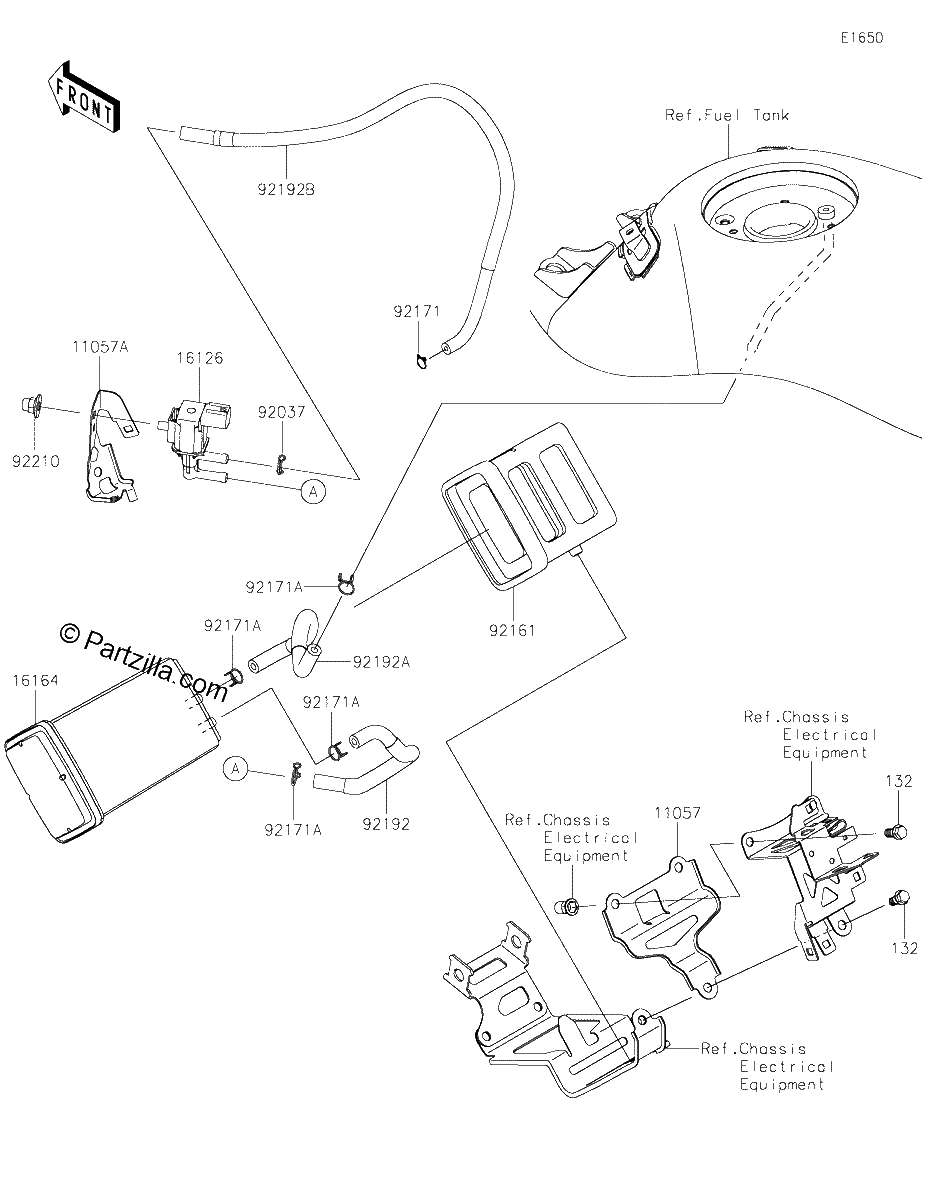 Diagrama de FUEL EVAPORATIVE SYSTEM CA