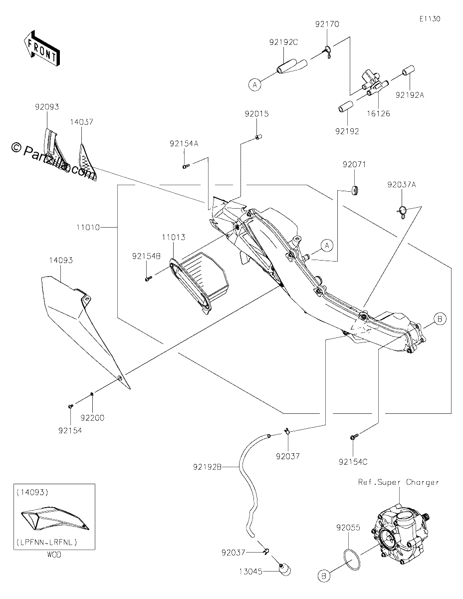 Diagrama de AIR CLEANER