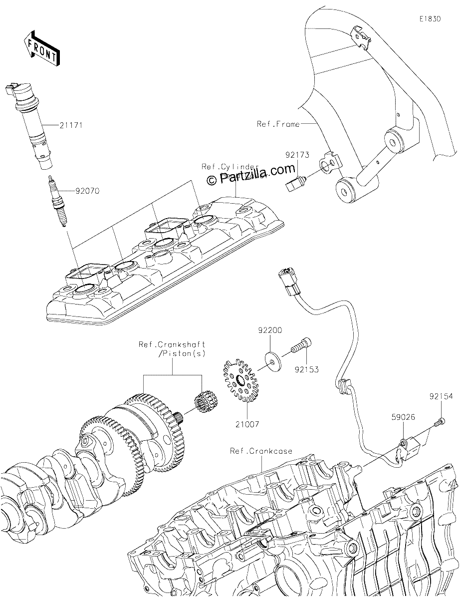 Diagrama de IGNITION SYSTEM
