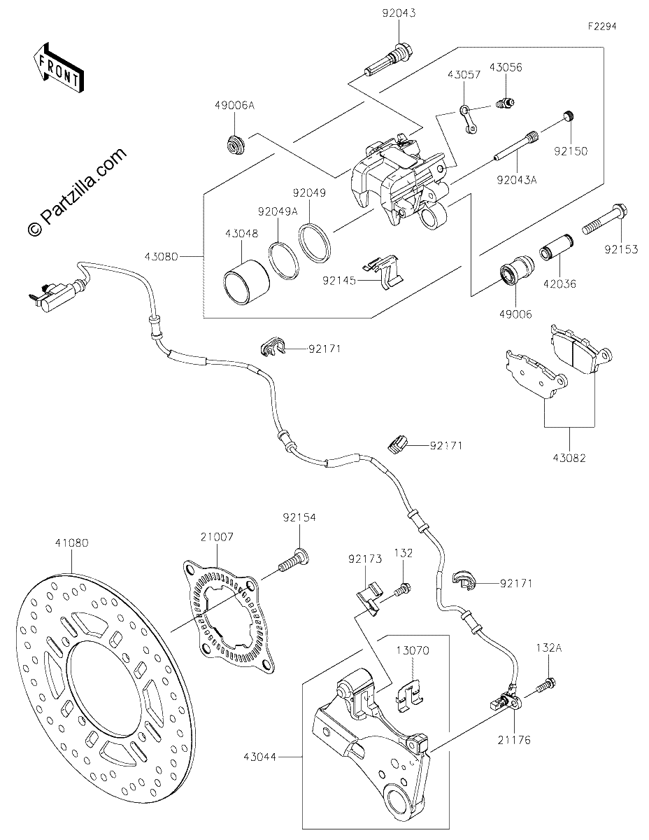 Diagrama de REAR BRAKE