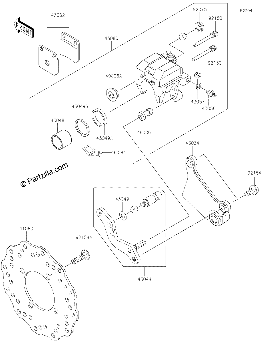 Diagrama de REAR BRAKE