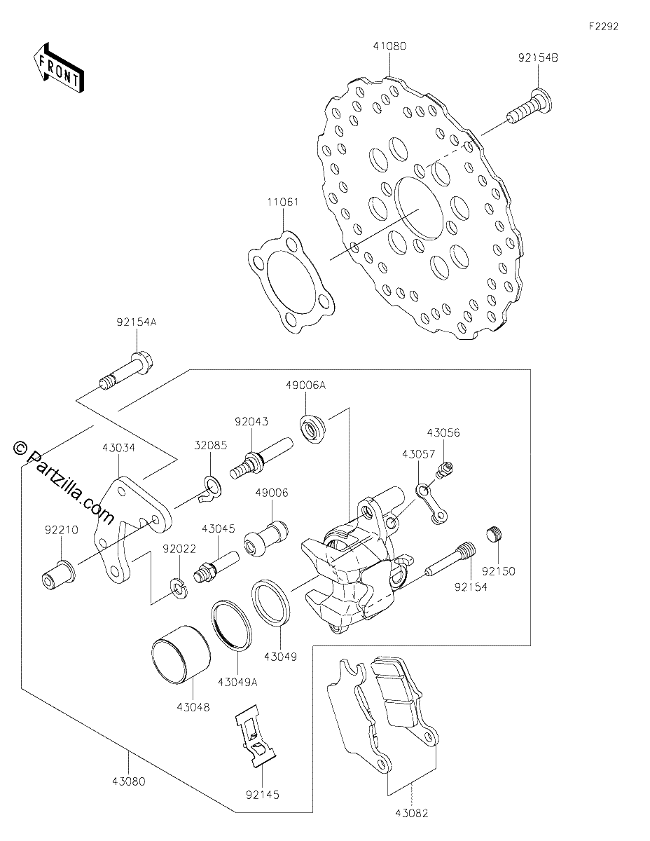 Diagrama de FRONT BRAKE