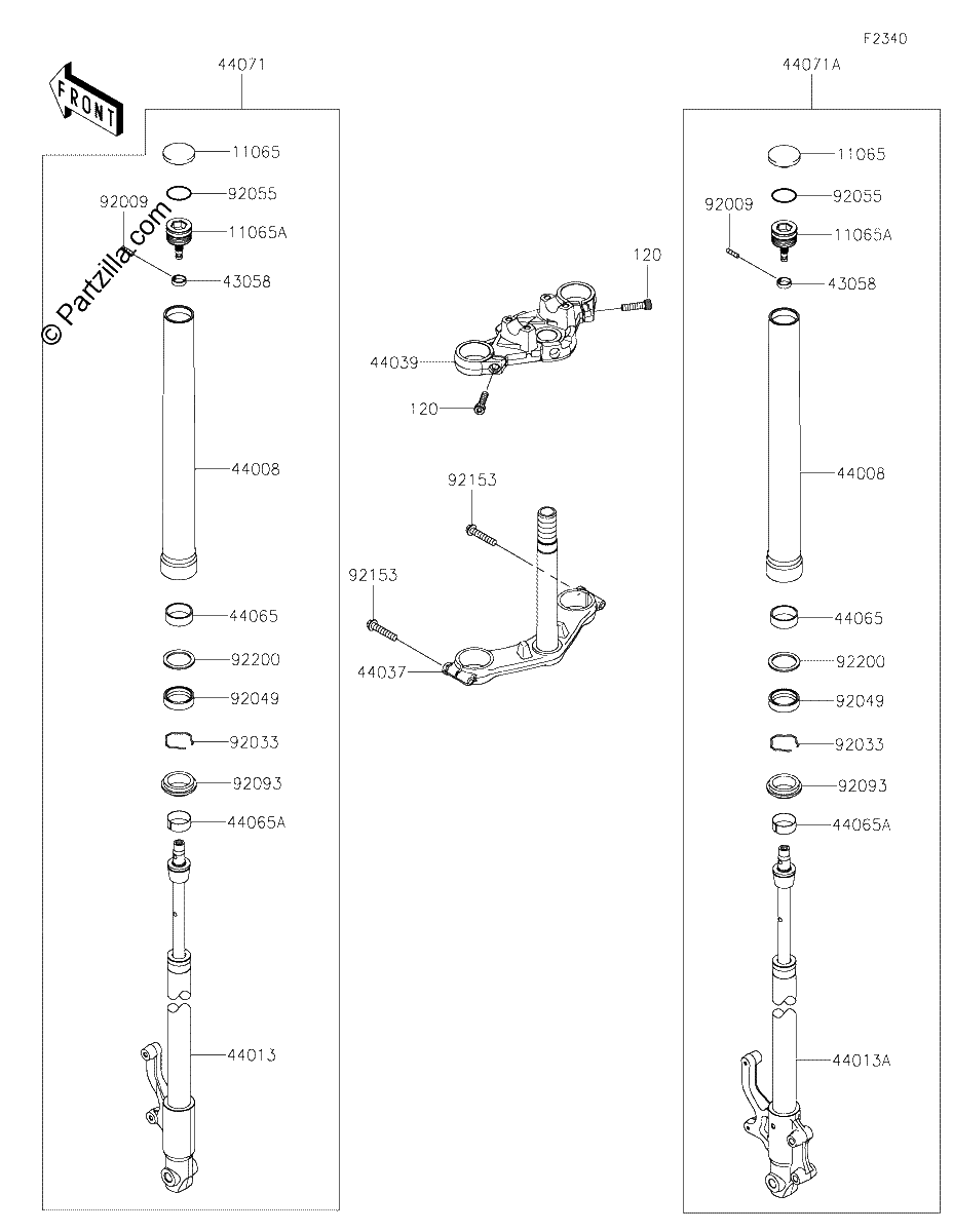 Diagrama de FRONT FORK