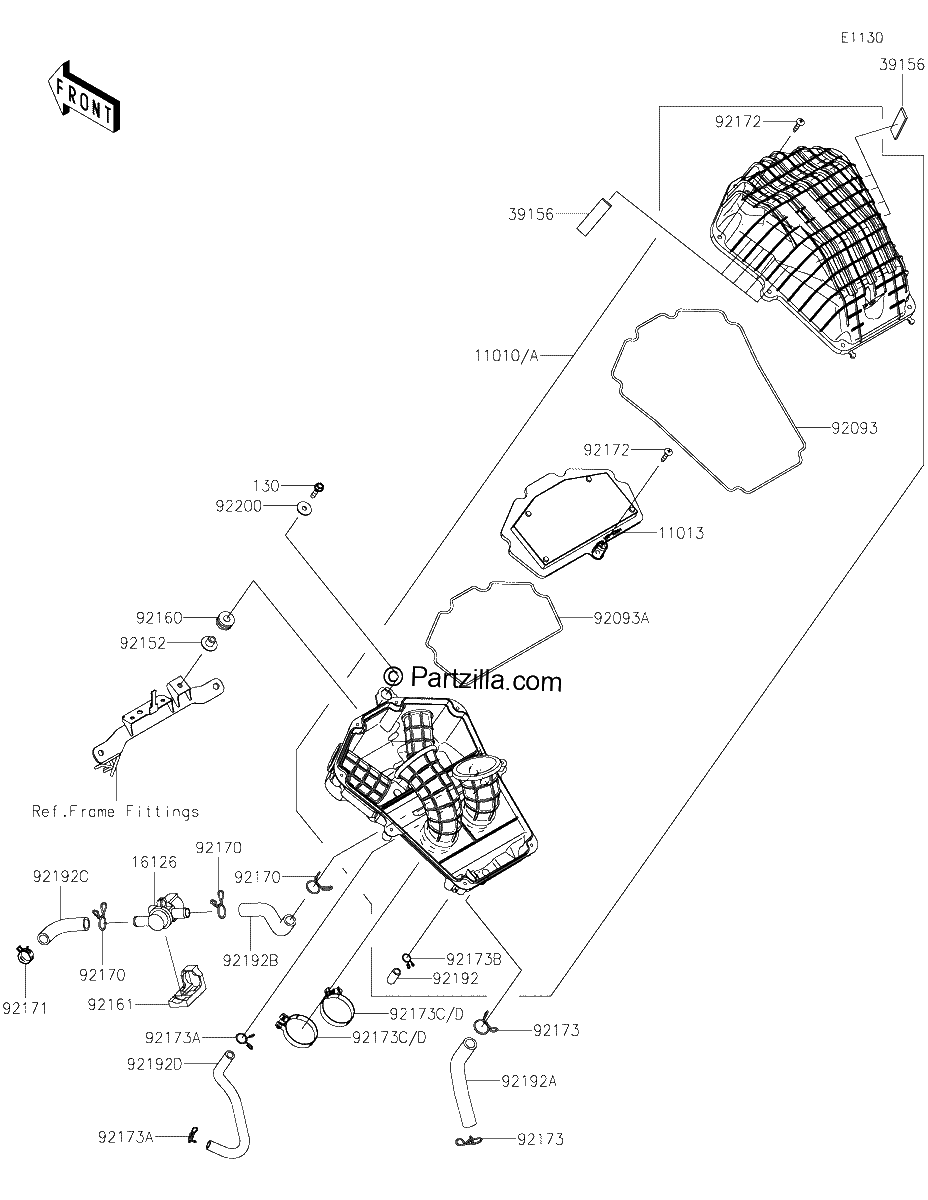 Diagrama de AIR CLEANER