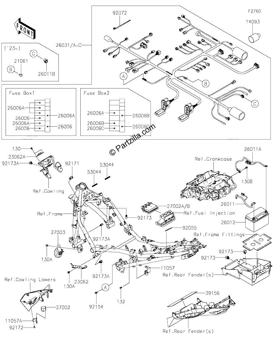 Diagrama de CHASSIS ELECTRICAL EQUIPMENT